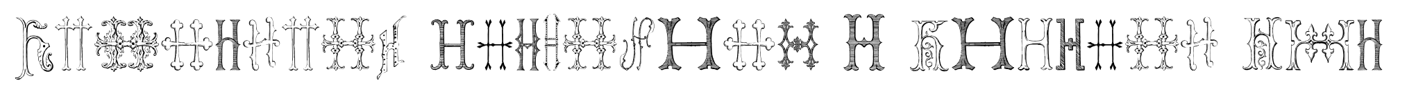 Victorian Alphabets H Regular Two image
